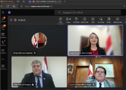 Costa Rica y Paraguay fortalecen la Justicia Juvenil Restaurativa mediante cooperación internacional